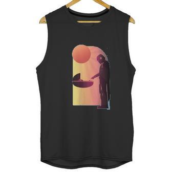 The Mandalorian The Child Discovery Silhouette Unisex Tank Top | Favorety