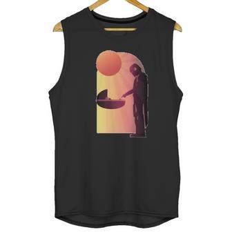 The Mandalorian The Child Discovery Silhouette Unisex Tank Top | Favorety