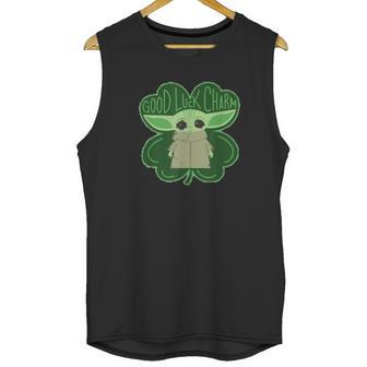 The Mandalorian The Child Good Luck Charm Shamrock Unisex Tank Top | Favorety