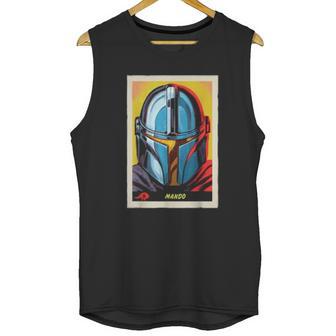 The Mandalorian Mando Trading Card Unisex Tank Top | Favorety AU