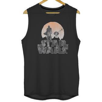 The Mandalorian Sleeping Child Silhouette Unisex Tank Top | Favorety CA