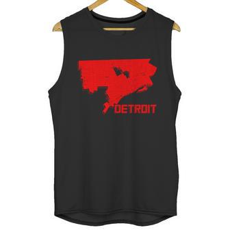 Map Of Detroit City Unisex Tank Top | Favorety CA