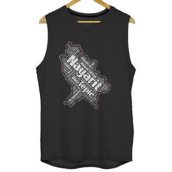 Mapa De Nayarit Mexico Y Municipios Flores Mexicanas Unisex Tank Top | Favorety