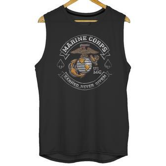 Marine Corps Usmc Marine Corps Biker Mc Unisex Tank Top | Favorety