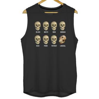 Mark Wahlberg Black White Man Woman Rich Poor Patriot Liberal Skull Tshirtt Shirt Unisex Tank Top | Favorety DE