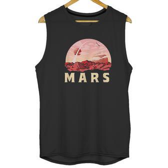 Mars Retro Minimalist 80S Style Martian Space Unisex Tank Top | Favorety CA