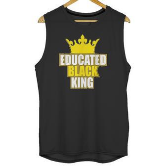 Martin Luther King Jr Day Educated Black King Unisex Tank Top | Favorety