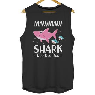 Mawmaw Shark Doo Doo Doo Black Pink Unisex Tank Top | Favorety AU