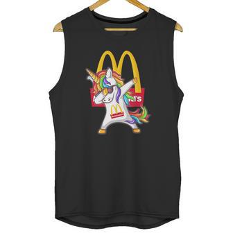 Mcdonalds Unicorn Dabbing Unisex Tank Top | Favorety CA