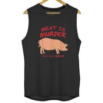 Meat Is Murder Tasty Murder Bacon By Zany Unisex Tank Top | Favorety CA