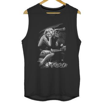 Mens David Gonzales Art Dga Hollywood Homegirl Ride Or Die Unisex Tank Top | Favorety