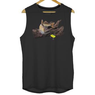 Mens Large Walleye And Vertical Lure Fishing Unisex Tank Top | Favorety AU