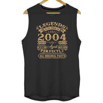 Mens Legends Were Born In 2004 18 Years Old Gifts 18Th Birthday Unisex Tank Top | Favorety UK