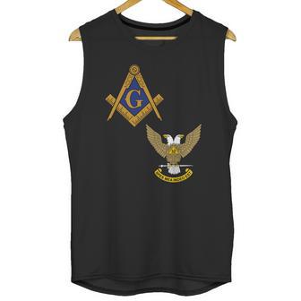 Mens Mason Scottish Rite Split Masonic Wings Up Unisex Tank Top | Favorety AU