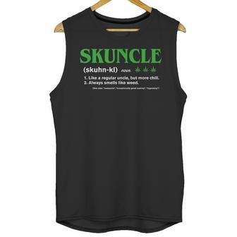 Mens Skuncle Definition - Funny Gift For Marijuana Weed Fun Uncle T-Shirt Unisex Tank Top | Favorety