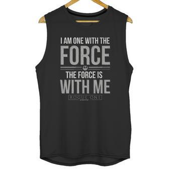 Mens Star Wars Rogue One Chirrut Force Is With Me Unisex Tank Top | Favorety AU