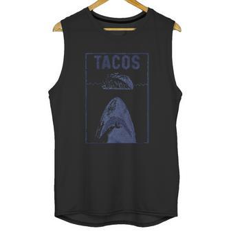 Mens Tacos Shark Funny Jaws Cinco De Mayo Unisex Tank Top | Favorety