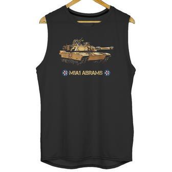 Mens Vintage US Army M1A1 Abrams Main Battle Tank Unisex Tank Top | Favorety DE