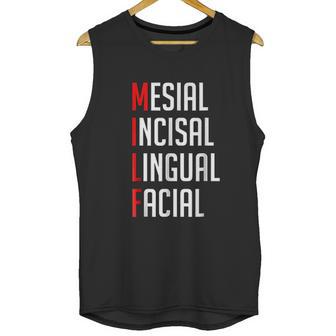 Mesial Incisal Lingual Facial Funny Dental Unisex Tank Top | Favorety