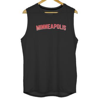 Minneapolis Classic Retro City Grey Style Minnesota Unisex Tank Top | Favorety AU