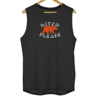 Mitch Please Orange Bear Funny Unisex Tank Top | Favorety AU