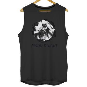 Moon Knight Paint Smudge Print Graphic Unisex Tank Top | Favorety UK