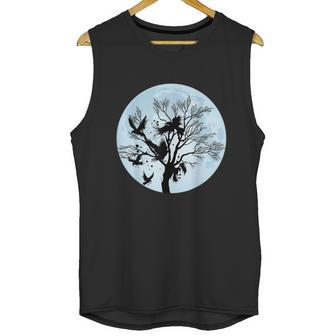 Moonlight Night Black Crow Forest Animal Bird Raven Unisex Tank Top | Favorety CA