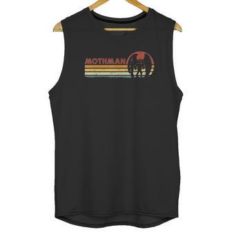 Mothman Retro Stripes Vintage Point Pleasant Cryptid Unisex Tank Top | Favorety DE