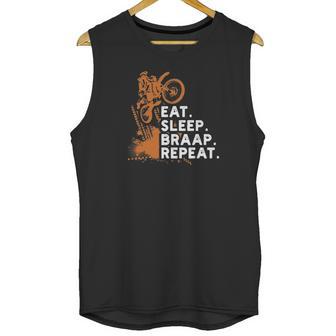 Motocross Eat Sleep Braap Repeat Unisex Tank Top | Favorety AU