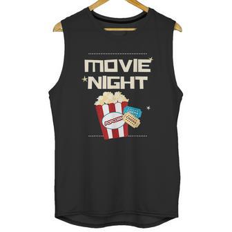 Movie Night Pop Corn Tickets Cinema Coming Soon Unisex Tank Top | Favorety