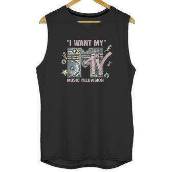 Mtv I Want My Mtv Vintage Speakers Unisex Tank Top | Favorety AU