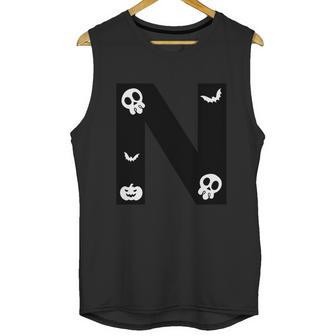 N Name Character Skullcap Pumpkin Dracula Halloween Quote Unisex Tank Top | Favorety DE