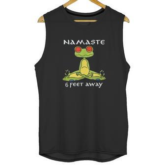 Namaste Social Distancing Unisex Tank Top | Favorety