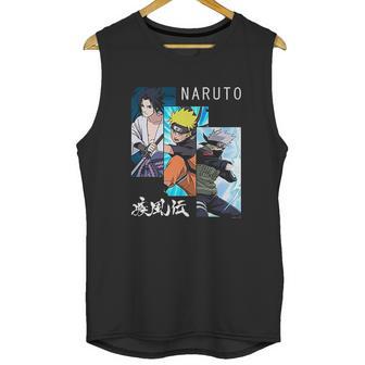 Naruto Shippuden 3 Panels And Kanji Unisex Tank Top | Favorety CA