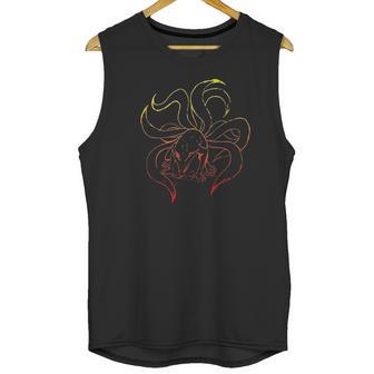 Naruto Shippuden Nine Tails Gradient Outline Unisex Tank Top | Favorety DE