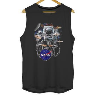 Nasa Astronaut Drummer Boy In Space Unisex Tank Top | Favorety