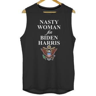 Nasty Woman For Biden Harris Eagle Logo Unisex Tank Top | Favorety CA