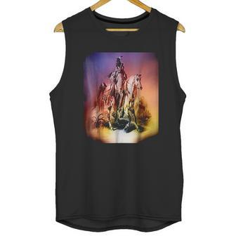 Nativeink Indian Blackfoot Hunter Clothes Apparel Blackfeet Unisex Tank Top | Favorety CA