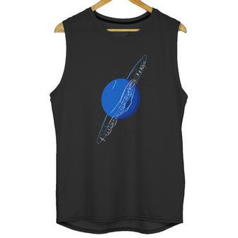 Neptunes Punny Planet Of Neptune With Music Notes Unisex Tank Top | Favorety