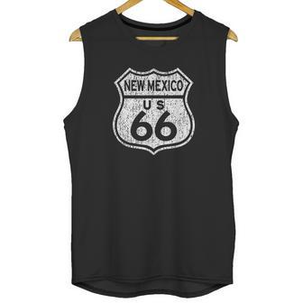 New Mexico Historic Route 66 Distressed Graphic Unisex Tank Top | Favorety UK