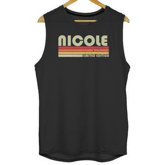 Nicole Gift Name Personalized Retro Vintage 80S 90S Birthday Unisex Tank Top | Favorety UK