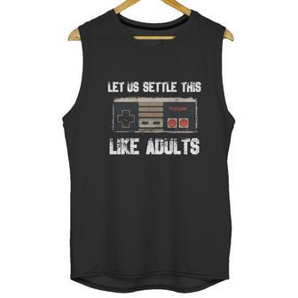 Nintendo Gamer Controller _Quot_Lets Settle This Like Adults_Quot_ T-Shirt Unisex Tank Top | Favorety AU