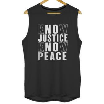 No Justice No Peace Black Lives Matter Unisex Tank Top | Favorety