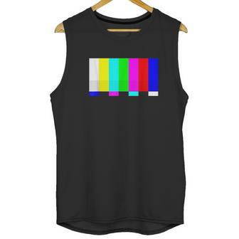 No Signal Television Screen Color Bars Test Pattern Unisex Tank Top | Favorety DE