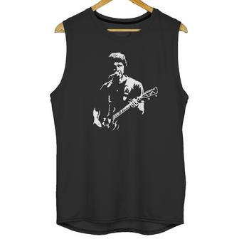 Noel Gallagher Indie Pop Rock Music Black Unisex Tank Top | Favorety UK