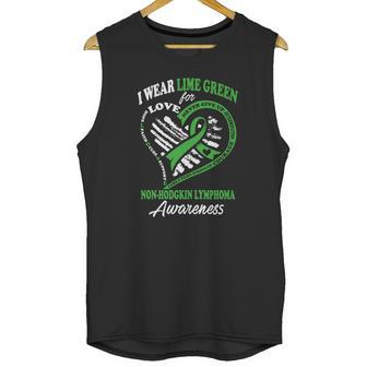 Non-Hodgkin Lymphoma T Shirt - I Wear Lime Green For My Hero Unisex Tank Top | Favorety AU