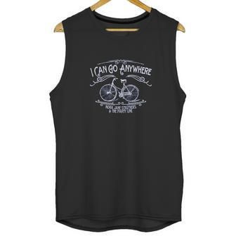 Nora Jane Struthers Bike Ride I Can Go Anywhere Vintage Unisex Tank Top | Favorety