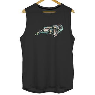 North Carolina Icon Map Unisex Tank Top | Favorety DE