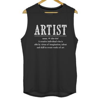 Noun Artist Definition Paintbrush Painter Unisex Tank Top | Favorety DE