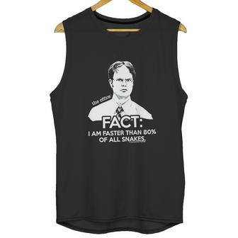 The Office Dwight Fact Faster Than Snakes Unisex Tank Top | Favorety AU